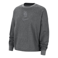 USC Trojans Women's Nike Gray SC Interlock Yoga Crew Neck Sweatshirt
